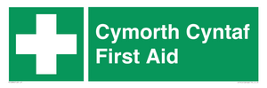 Cymorth Cyntaf First Aid in Welsh